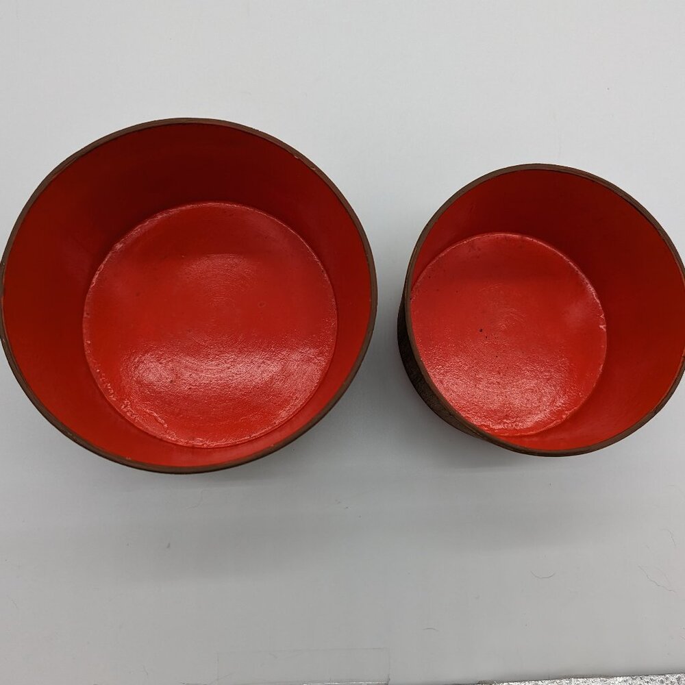 Vintage Nuts Snacks Pretzels Potato Chips Retro Containers Missing Lids Wear - Picture 6 of 11